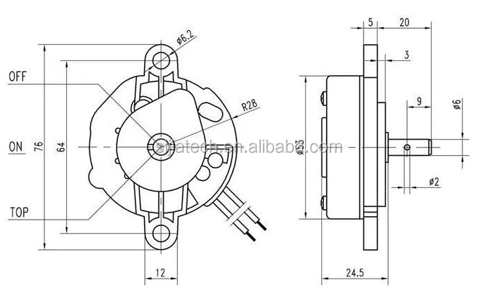 Lead type timer for sankyo defrost