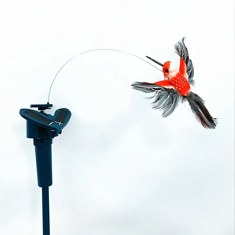 creative movable garden solar energy hummingbird Garden ornament
