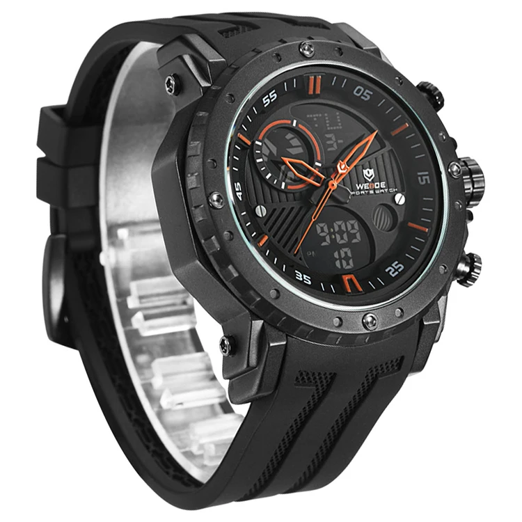 WEIDE WH6903-5C Clock Luxury Mens Watch Silicone Sport Dropshipping New Design Cool Horloge Watches Men China Watch Factory