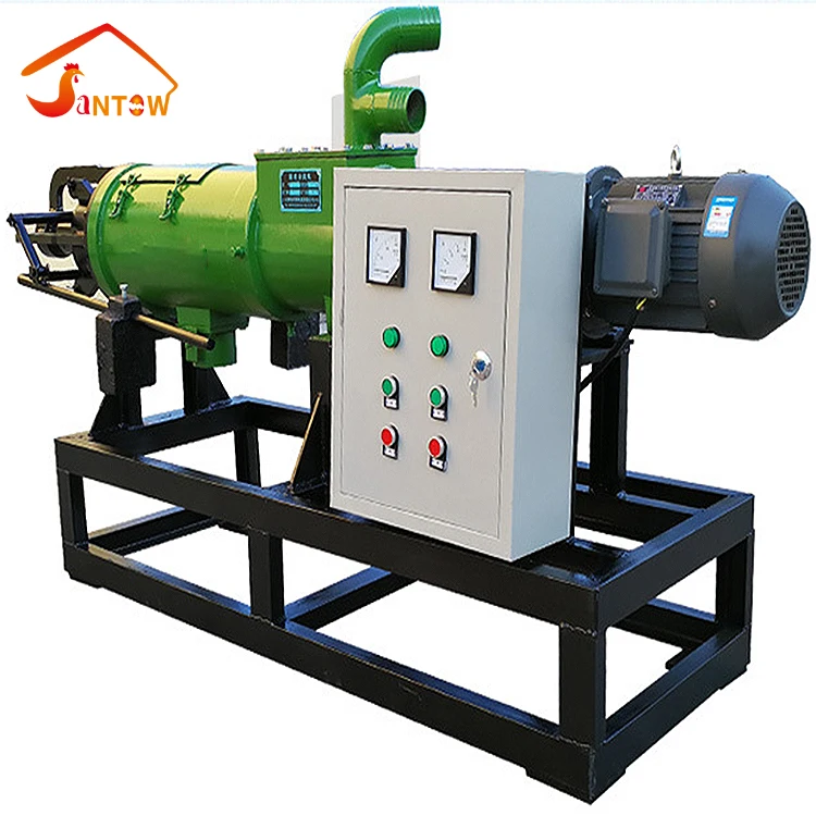 China hot sale Manure Separator widely used Screw press solid& liquid centrifugal sifter Durable Chicken manure drying machine