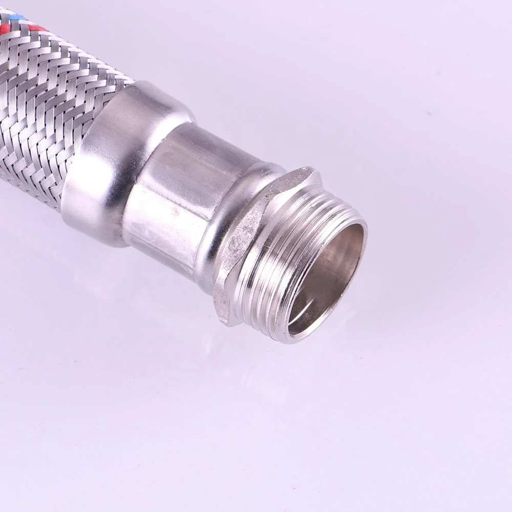 DN25 Water purification Super large flow stainless steel braided High pressure  hose for booster pump