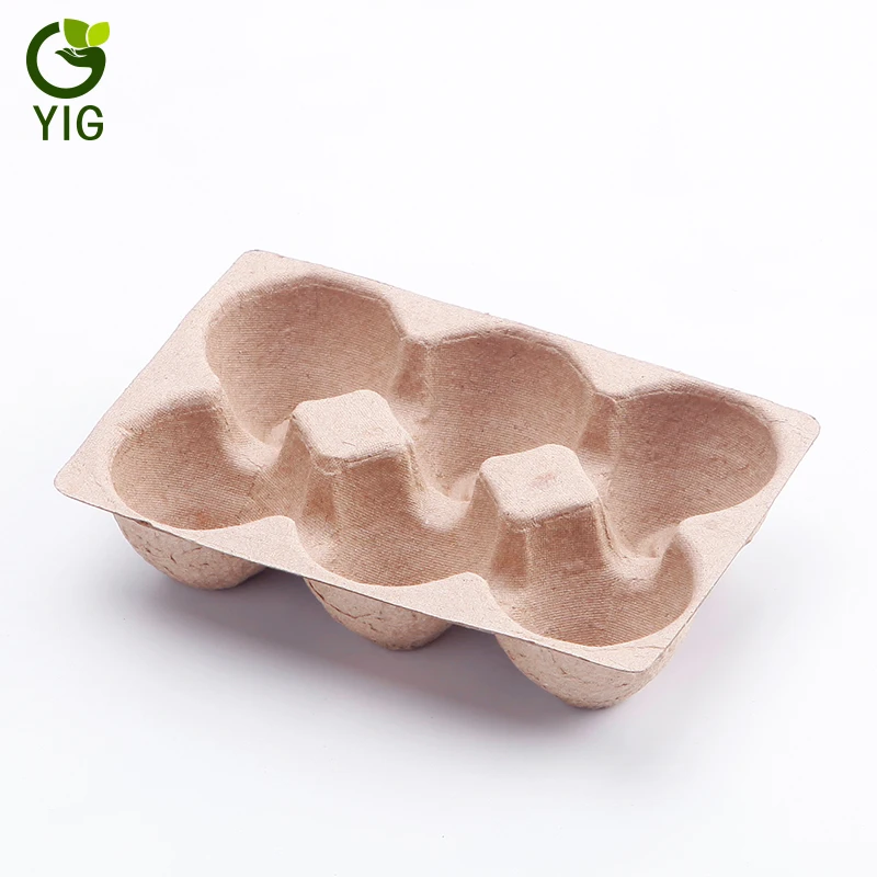 
6 egg tray Dry Press Disposable 6 Eggs Tray With No Lid 