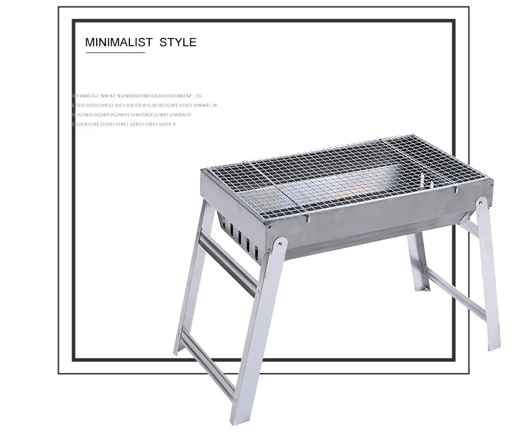 
2020 Custom Design China camping outdoor foldable portable steel charcoal barbecue bbq grill 