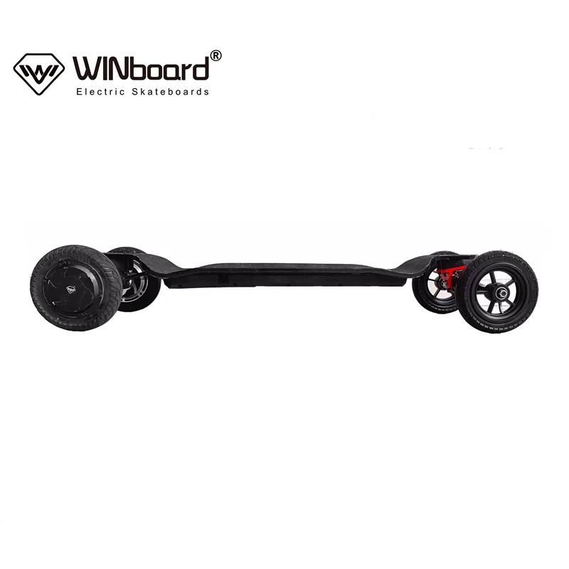 WINboard electric skateboard  8 inch 1000W dual hub motor 10S4P battery  all terrain wheels cheap off road electric skateboard