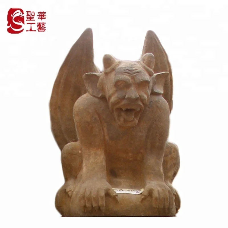 outdoor garden marble gargoyle statue