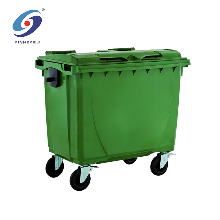 
660L Mobile Garbage Waste Bin Wheel Garbage Containers Bin 