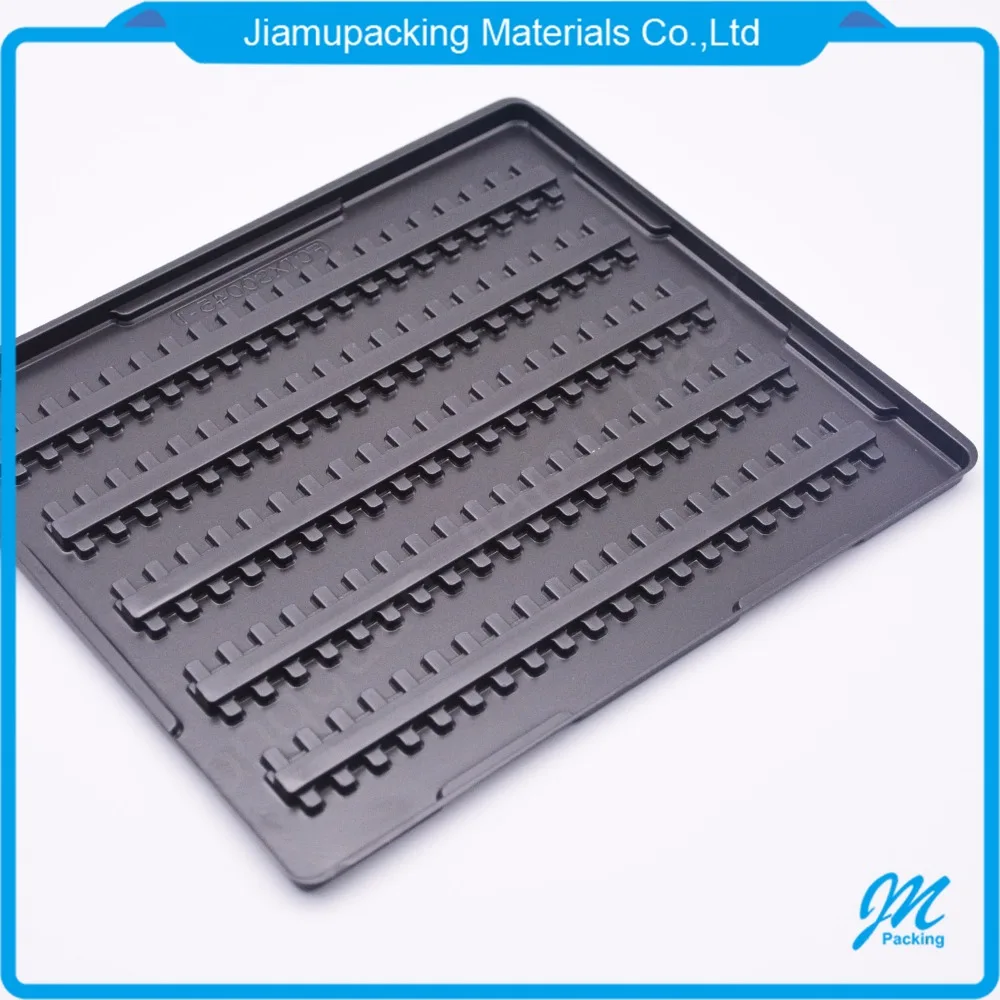 Vacuum Forming Black Plastic Tray China Factory Wholesale for Electronic Component