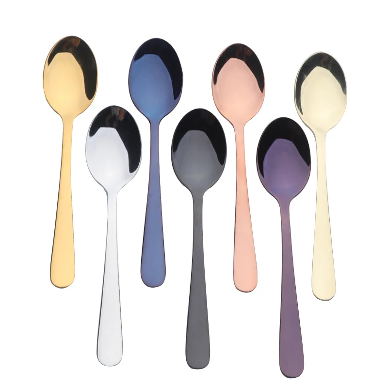 Stainless Steel Mini Metal Gold Baby Honey Coffee Tea Spoon