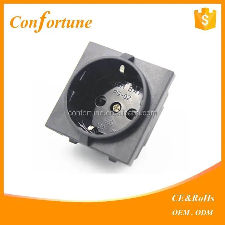 Европейская электрическая настенная розетка schuko 16 А/250 В с сертификатом CE ROHS, высокое качество