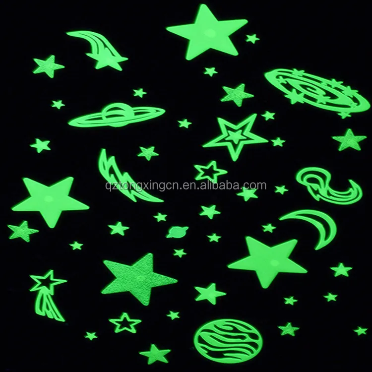 High bright custom decorative letter glow in the dark car sticker