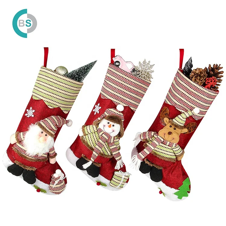 Подарочный мешок для рождественских чулок, олень, Санта, снеговик, носки, Рождественская елка, конфеты, украшения, подарки
