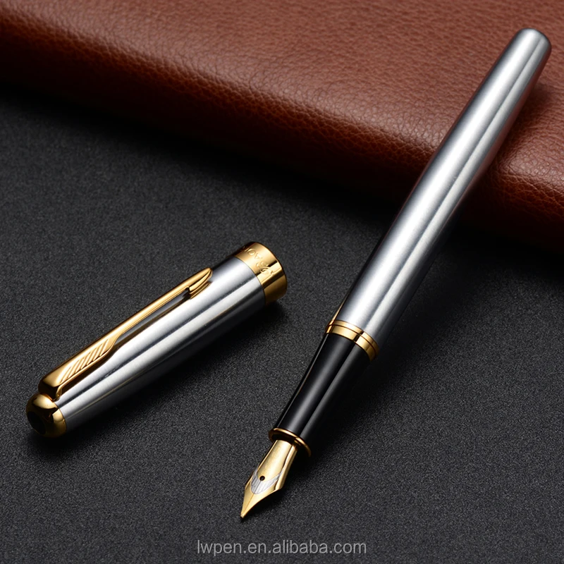 
Business Hot Office Stationery Wholesale China Promotional Custom Metal innovative Stainless Fountain unique gift ideal Pen 