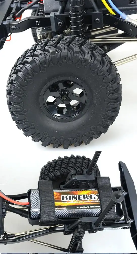  EX86100 RTR Axial Wraith Spawn 1/10 Электрический гоночный гусеничный Радиоуправляемый автомобиль