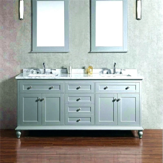 Modern European style Chinese waterproof liquidation hotel pvc bathroom cabinet