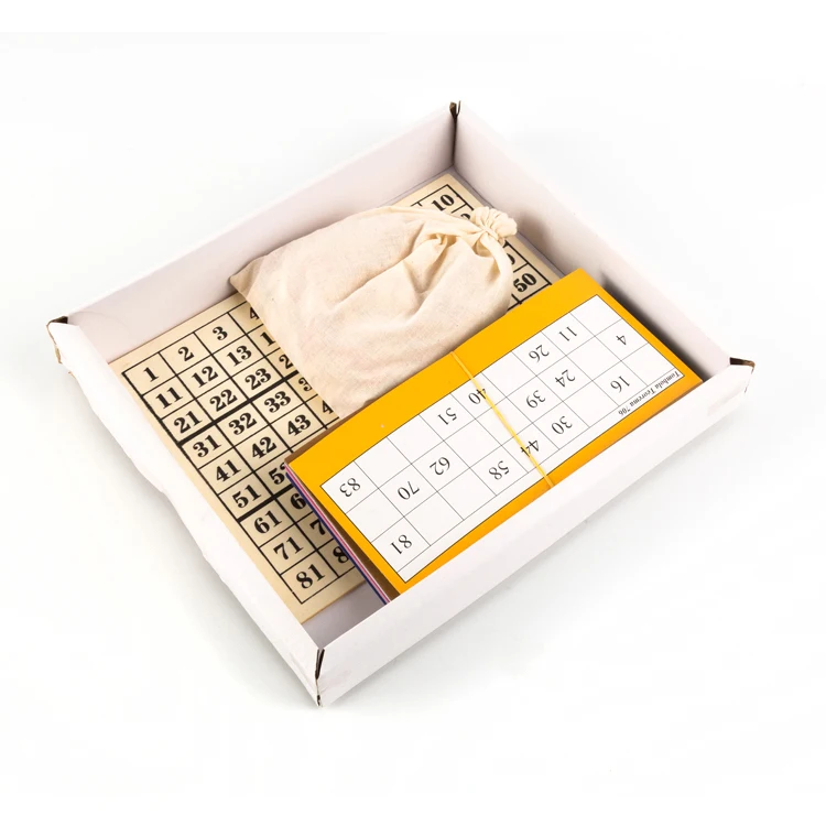 
China Wholesale Bingo Chips Bingo Lotto Game Set For Kid 