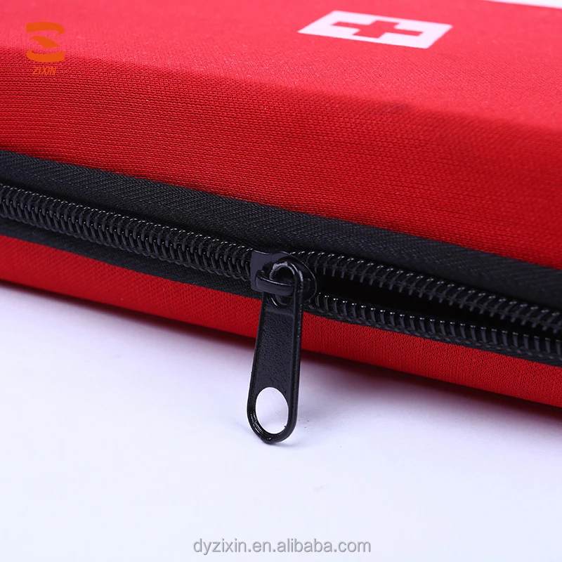 Customized Travel Good Quality Classic Red EVA Case Promotional First Aid Kits