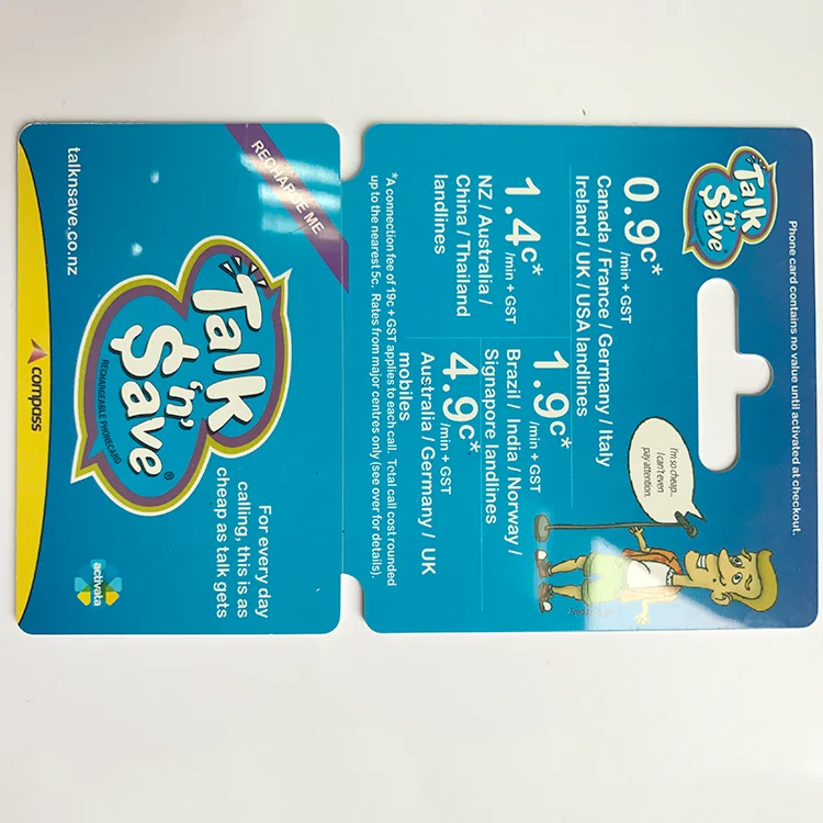 China manufacturer UV coating plastic combo barcode card