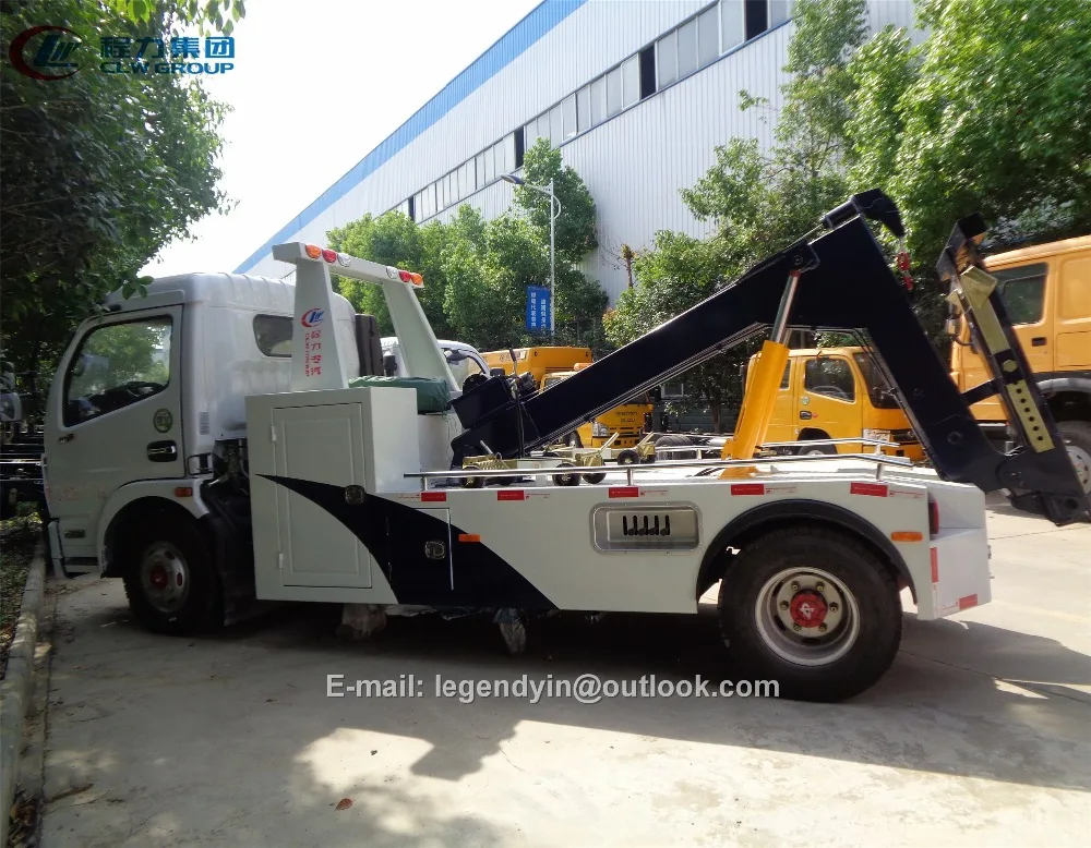 Dongfeng new model KAIPUTE right hand drive 3 tons capacity tow wrecker truck for sale
