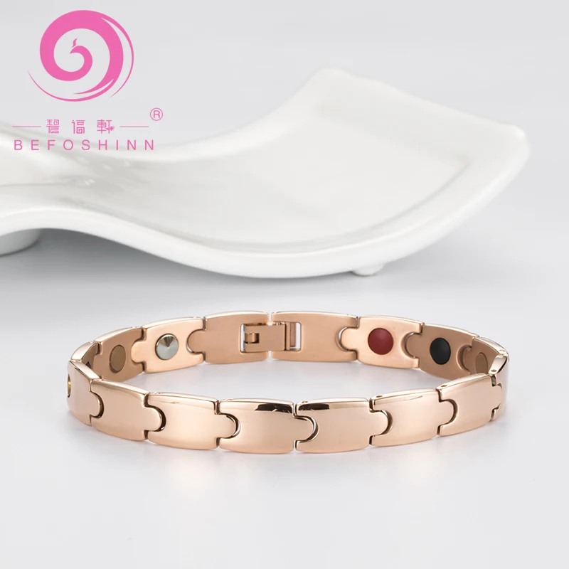
2020 Fashion Couple Fashion Titanium Germanium Bracelet Fashion Magnetic Bracelet Girls and Boys Marriage Gifts 