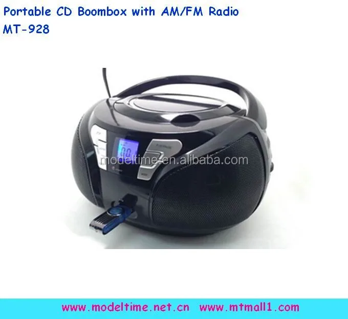 
Portable CD boombox AM FM Radio Player 
