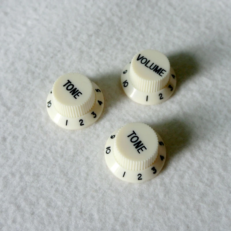 Best selling guitar kit vintage color ST electric guitar covers knobs with switch tip guitar kit