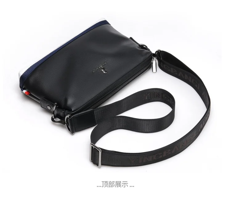 men small pu leather shoulder cross body satchel bag messenger bags