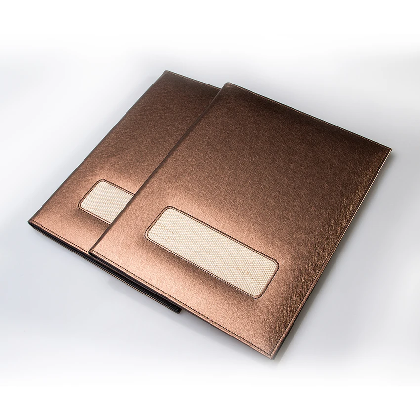High Quality Genuine Leather/PU Leather Restaurant Menu& Table Menu Folder& Menu Folder