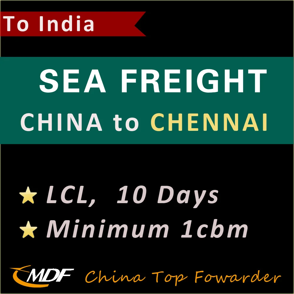 Cheap Sea Freight LCL China to Chennai India 10 Days / Sea Cargo Shipping Shenzhen to Chennai by China Forwarder