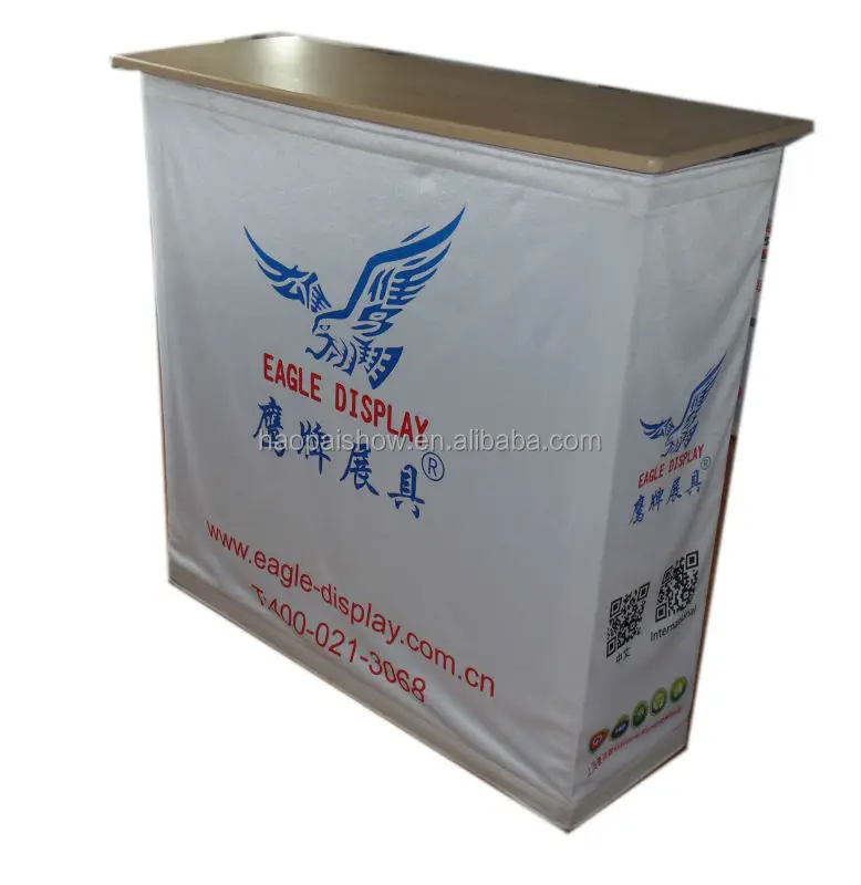 Easy Mobile Portable Pop up Counter with fabric printing