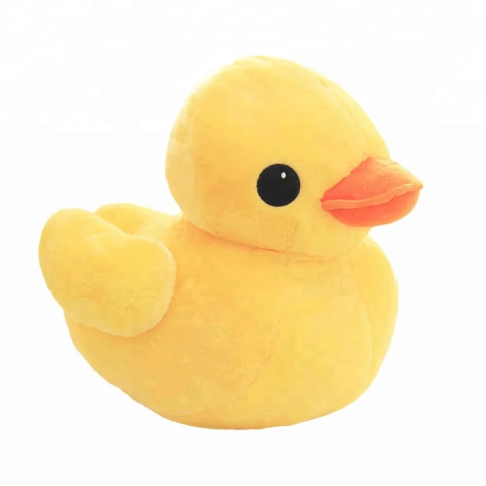Kawaii Bird Soft Stuffed Animal Yellow Duck Custom Plush Toys For Kids