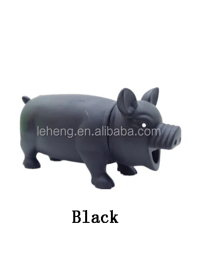 hot sale toys plastic colorful medium size squeeze scream pig animal toy for kinds