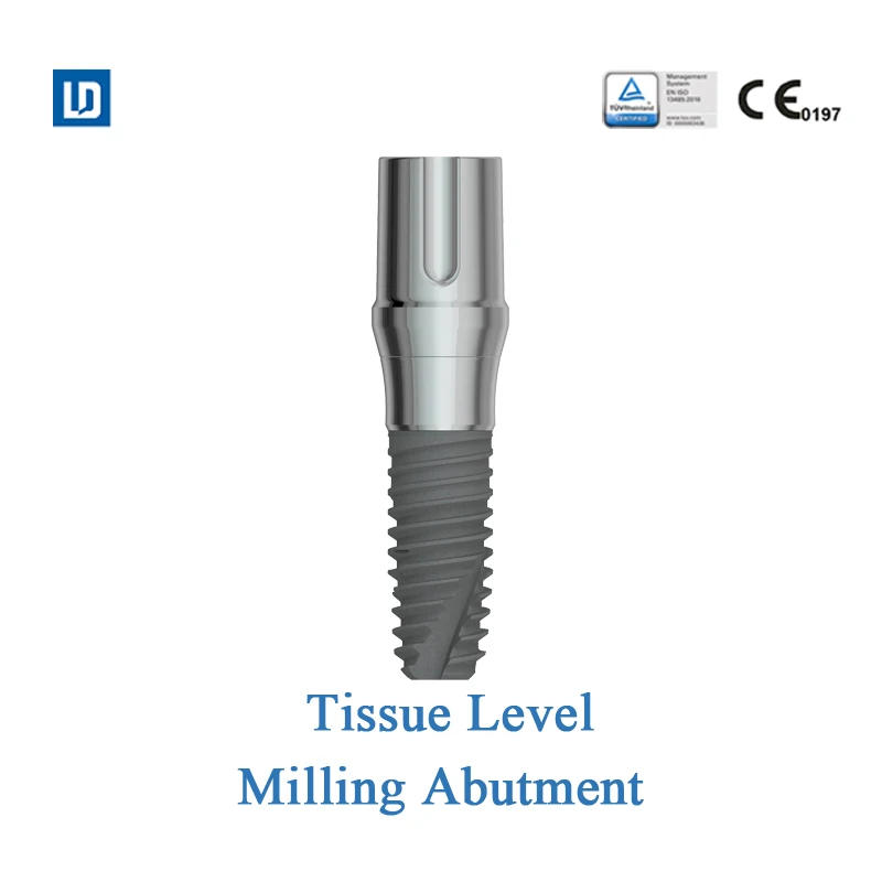 MSLD LeadOss Dental Implant abutment Milling Abutment tissue level compatible with straumann ITI titanium based