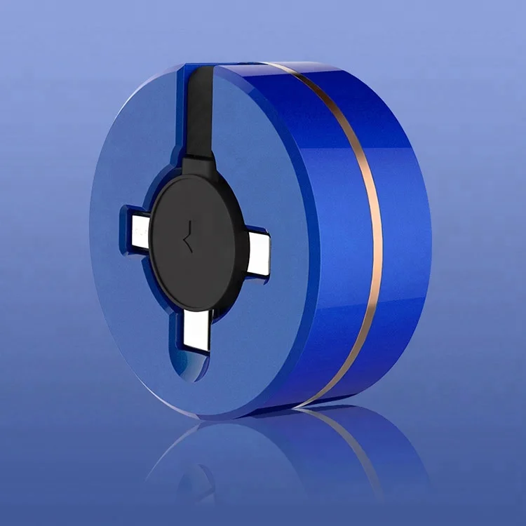 Patent Portable USB 3in1 Extension Retractable Cable Multiple  Multi USB Charger 3 In 1 USB Charging Cable for Iphone