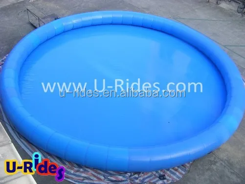 Wholesale outdoor above ground  0.9mm PVC above ground inflatable swimming pool for Amusement park