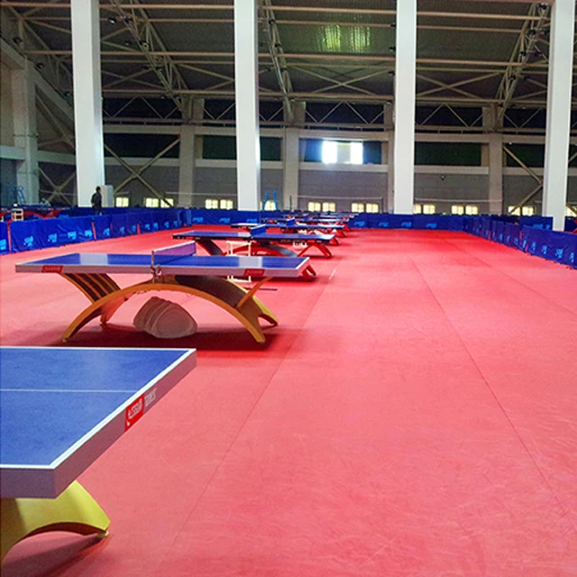 Good price table tennis court floor covering PVC Sports flooring for selling