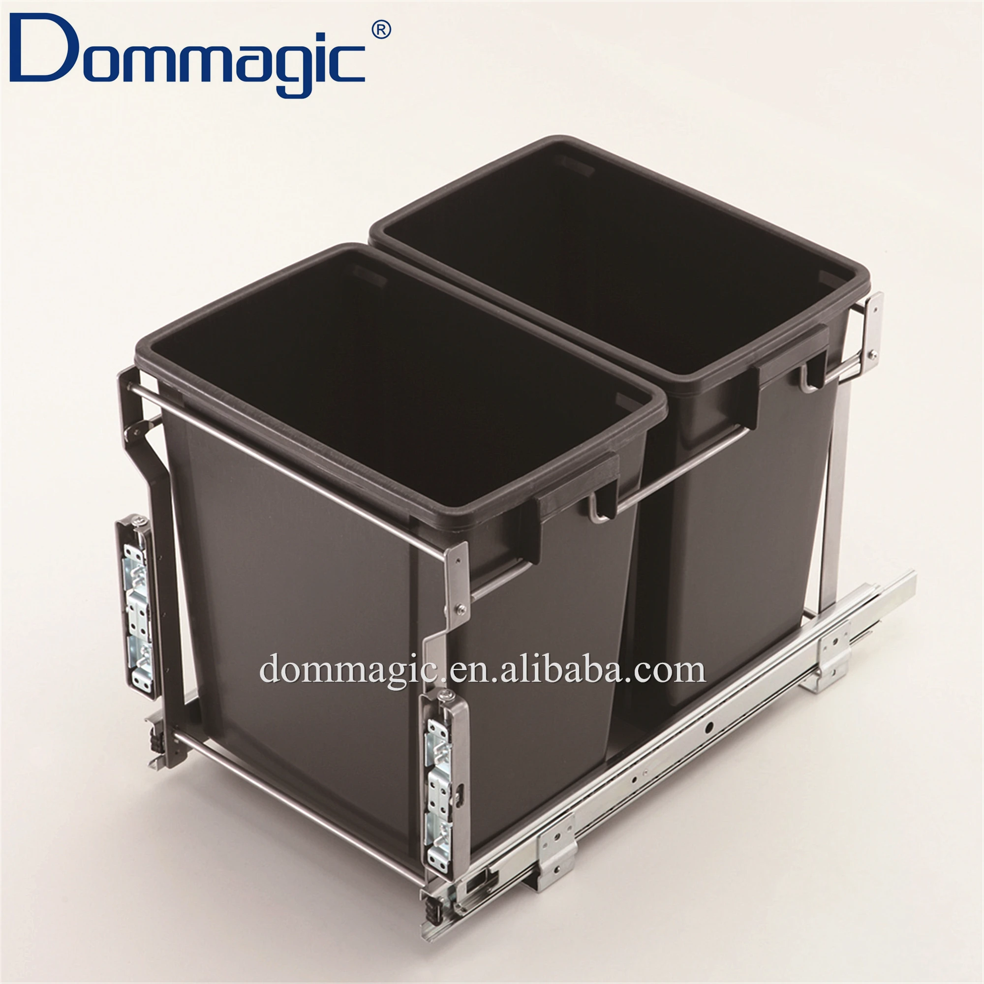 Dommagic Kitchen Cabinet Door Mounted Pull Out Waste Bin