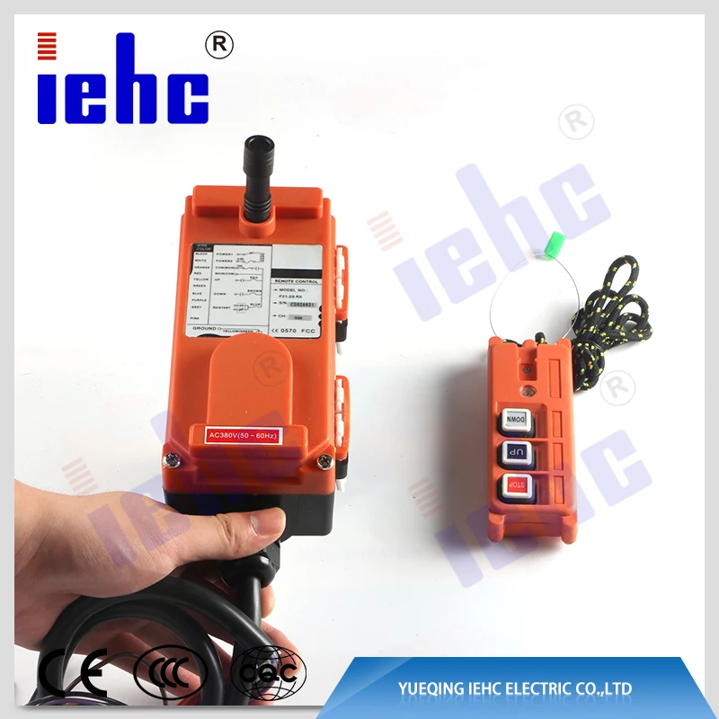 iehc F21-2D double speed radio industrial crane electric chain hoist wireless remote control
