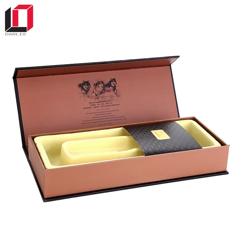 Custom logo printing book shaped belt packaging box