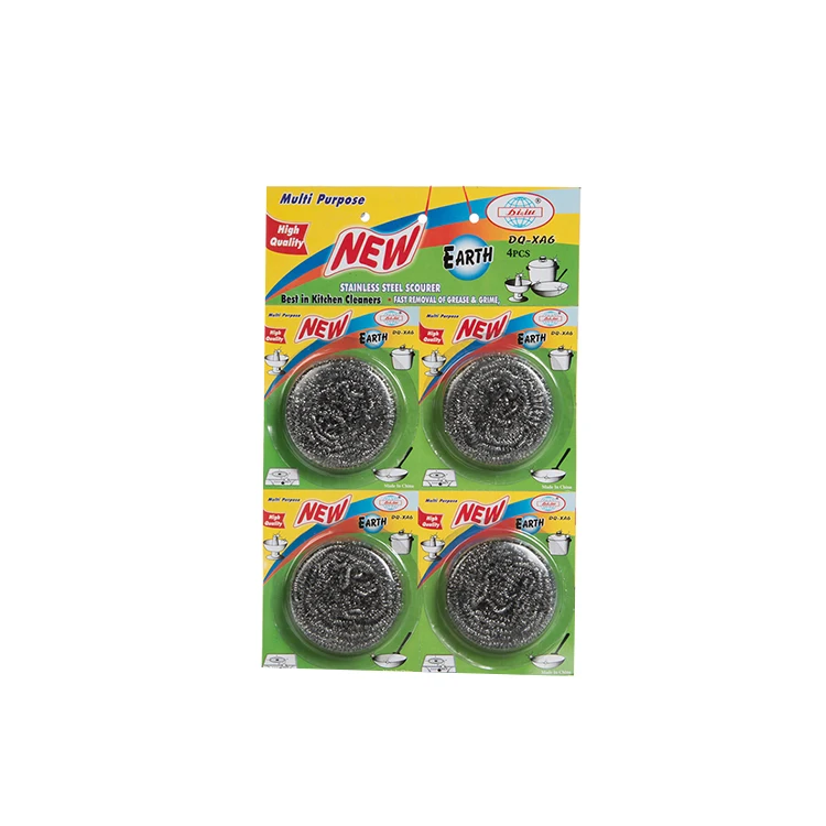 
SS 410 SS 430 high quality material scourer for dish wash stainless steel wire for manufacture cleaning ball scourer scrubber 
