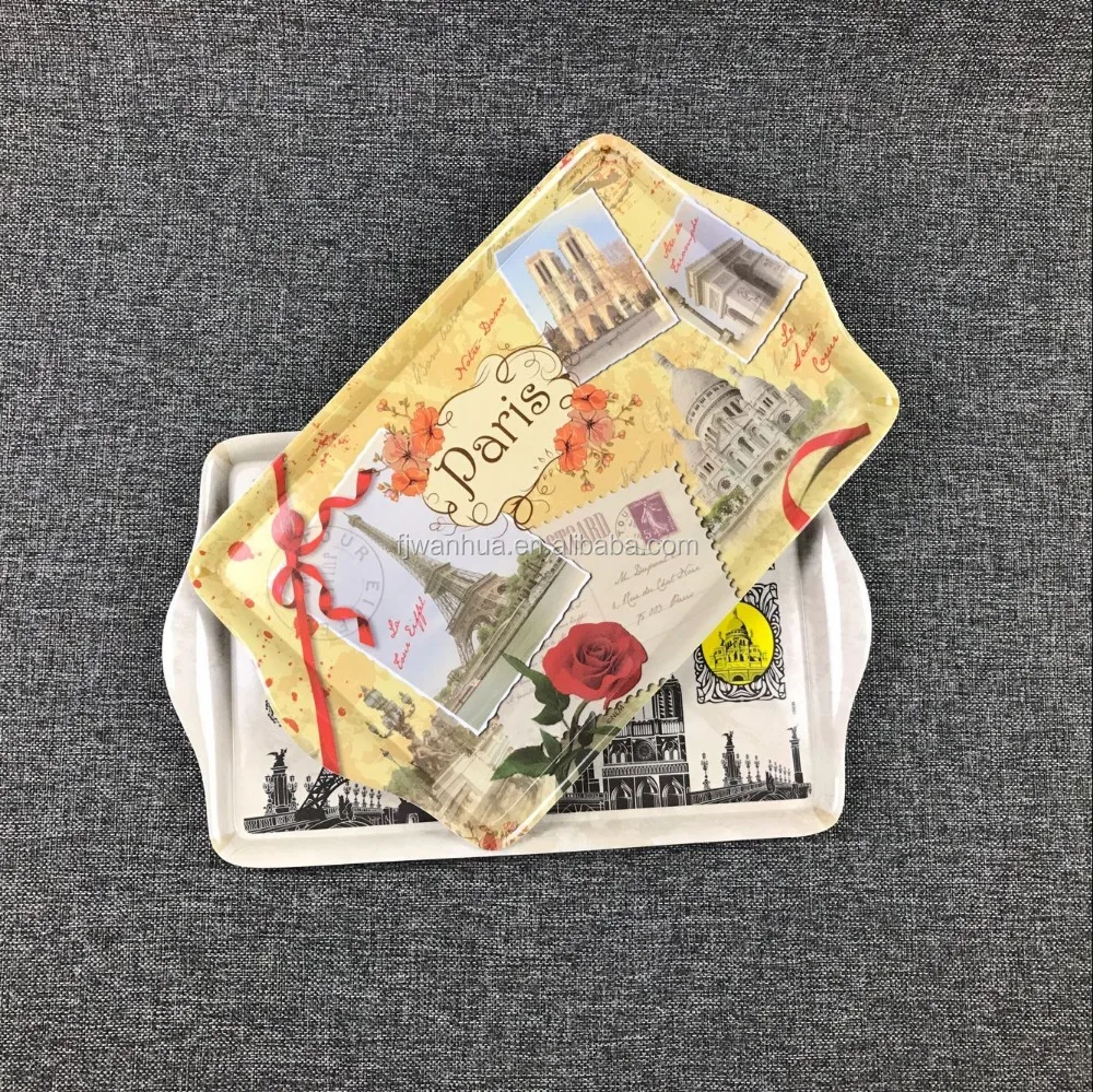 Новый дизайн лоток из меламина с ручками