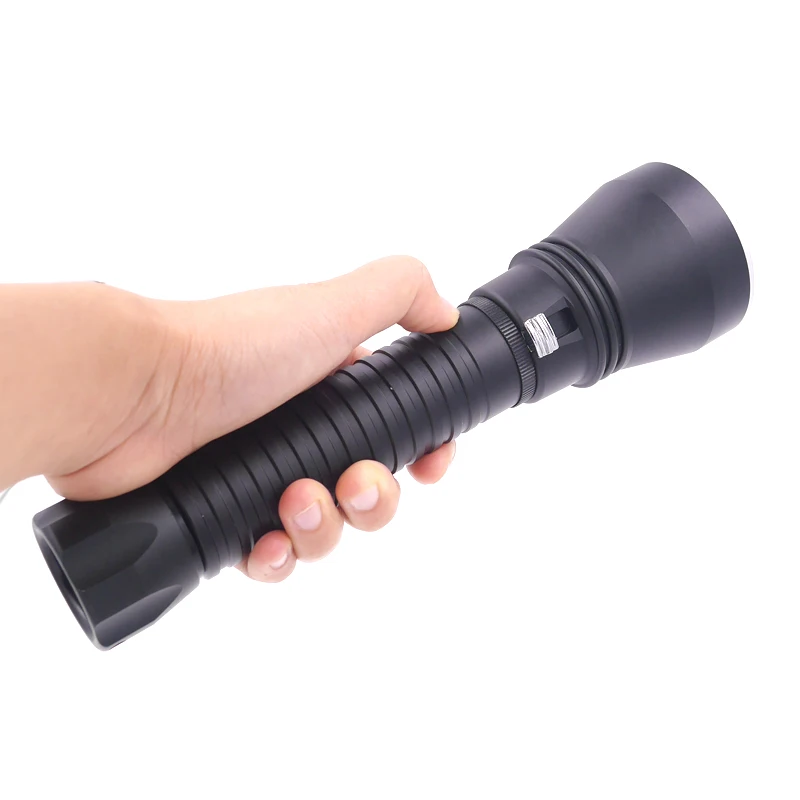 Professional XHP50 LED Aluminum Alloy 26650 Tactical Flashlight Waterproof Portable Diving Camping Light with IP68 Rating