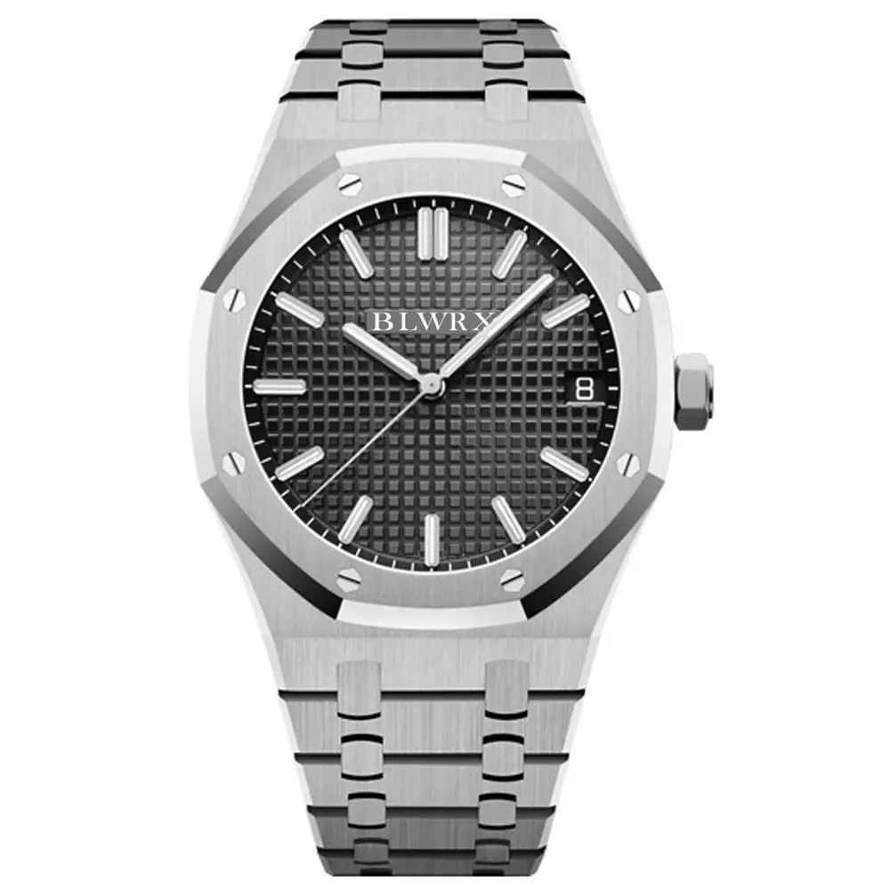 top grade famous brand watch with metal band stainless steel case Japan movt or ETA movement