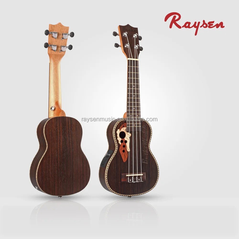 Rosewood Electric Ukulele concert Tenor size Children Toys Wooden Musical Instrument
