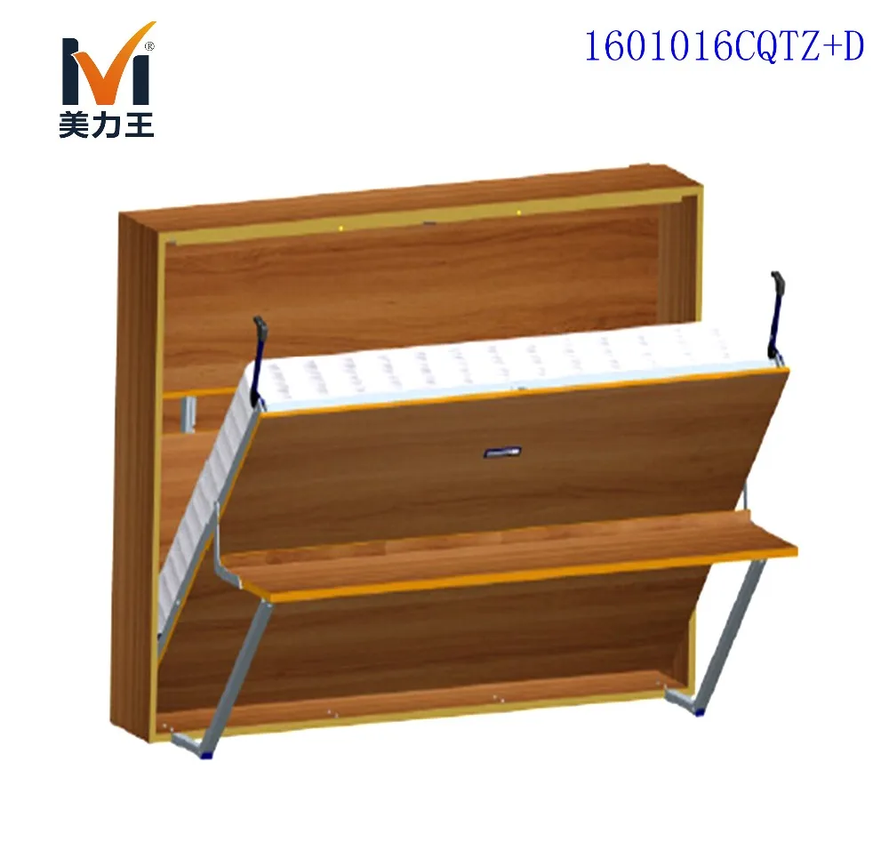 Space-Saving Wall Bed with Desk Hardware Accessories