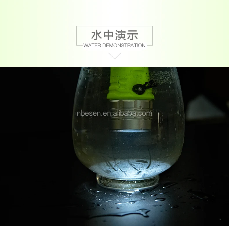 3W waterproof IP68 diving flashlight led