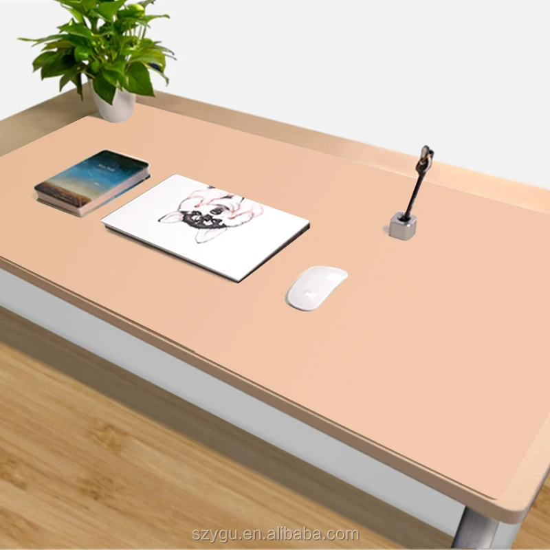 China Suppliers Luxury Large 120*60 cm PU Leather Desk Pad Writing mat Table Mat