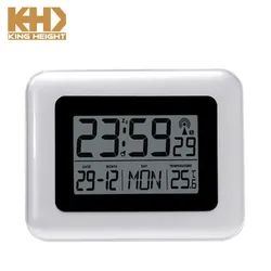 KH-CL106 Desktop Alarm Decorative Simple Design Digital DCF RCC Promotional Mounted Stylish World Time Zone Wall Clock