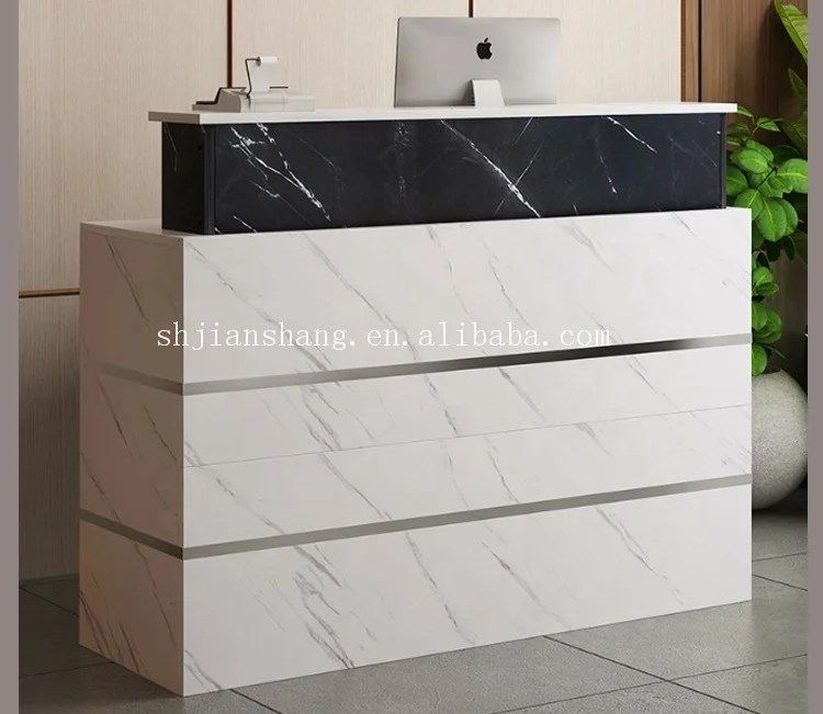 Cashier counter small simple modern supermarket convenience store corner cashier counter fashion front desk bar