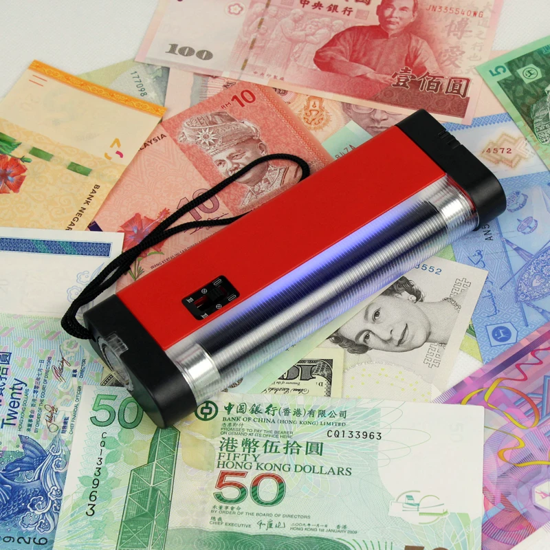 2 in1Money Detector with torch UV light Currency Detecting credit card/check/ticket/passport/ID card/ballot Paper Inspection