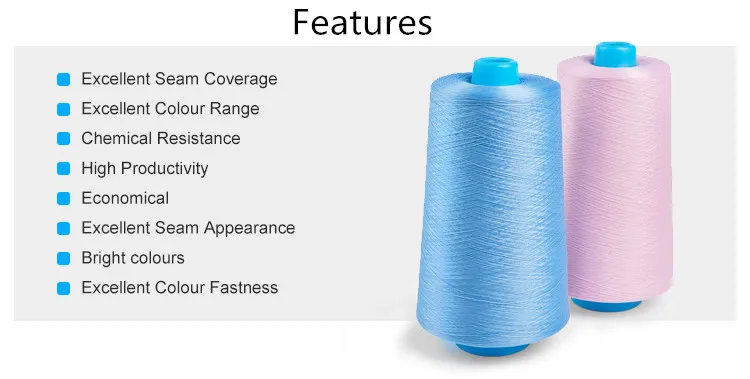 Texturized Polyester Threads Tex 24 Polyester Textured Yarn